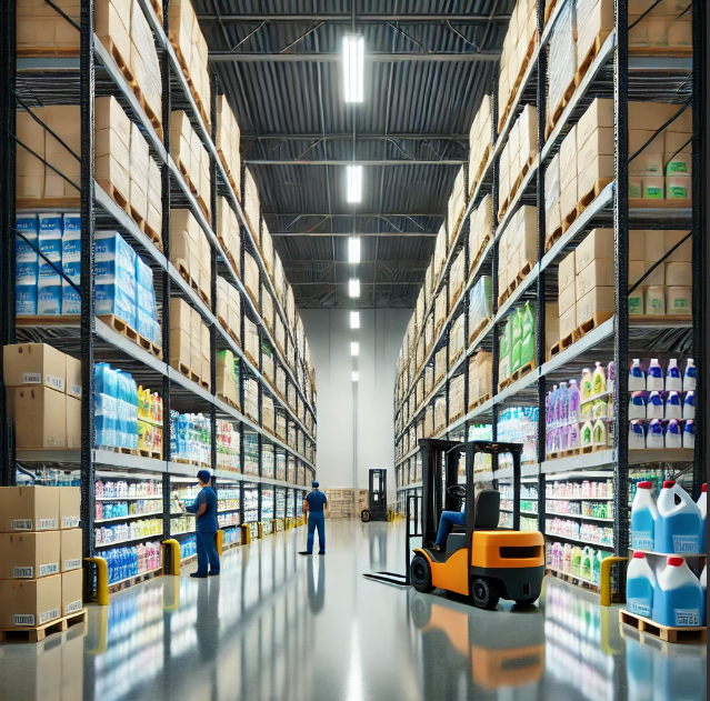 Estoque de produtos de limpeza